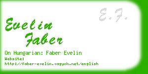 evelin faber business card